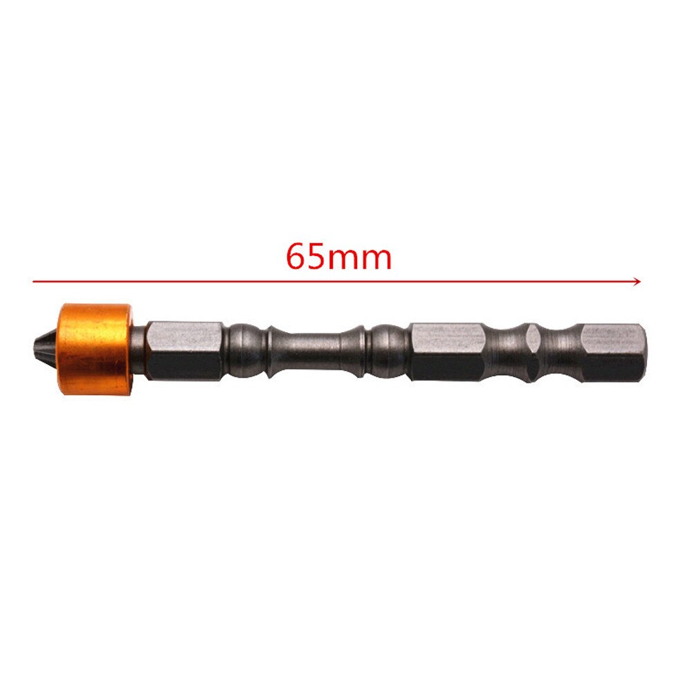5pcs Anti-Slip 65mm Electric Magnetic Screwdriver Bit Ph2 Screw Hex Shank Hand Feb 22 Drywall Screwdriver Bit
