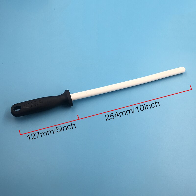 finne keramisk slipestokk slipestokk sliper keramisk pinne slakter keramisk kniv pinne svingkniv pinne: 10 tommer
