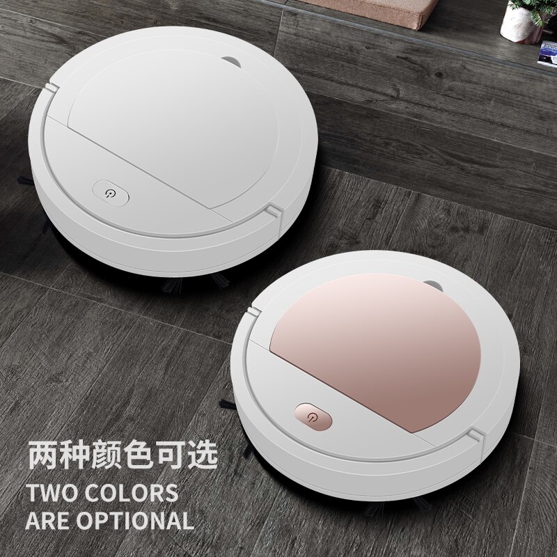 Intelligent Sweeping Robot Three-in-one Multifunctional Household Sweeping Machine, White/ Rose Gold