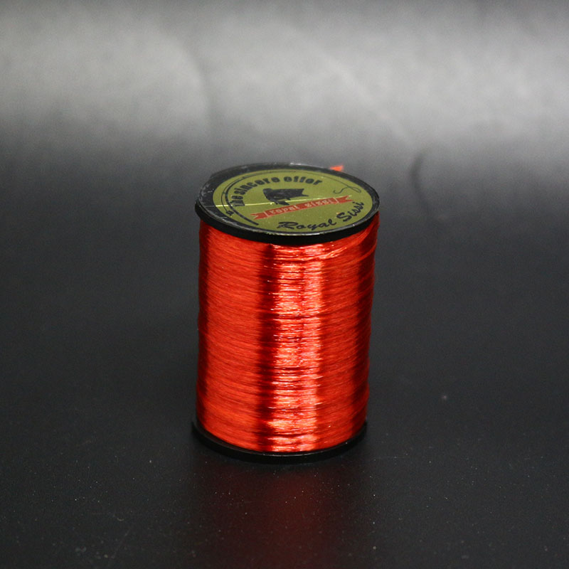 Royal Sissi-Hilo de neón para atar moscas, 10 colores opcionales, hilo para atar moscas resaltadas 300D, material para atar patrones de salmón y lubina: Rojo