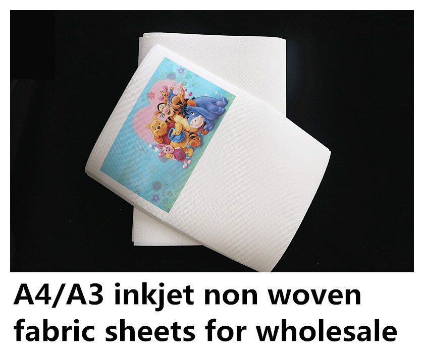 A4 size inkjet niet geweven stof vel inkjet printer met mat oppervlak
