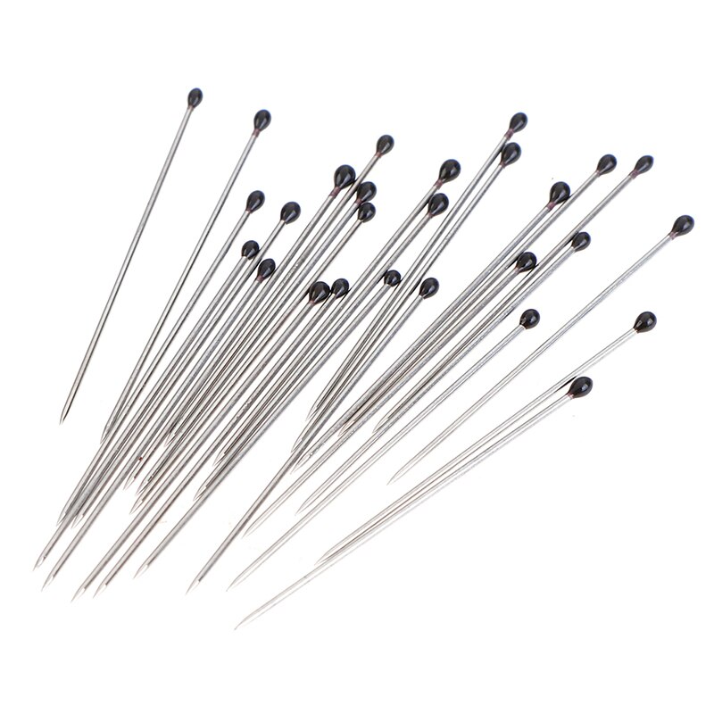 Aguja de espécimen de acero inoxidable con tubo para laboratorio escolar, broche de insecto para entomotología, 100 Uds.
