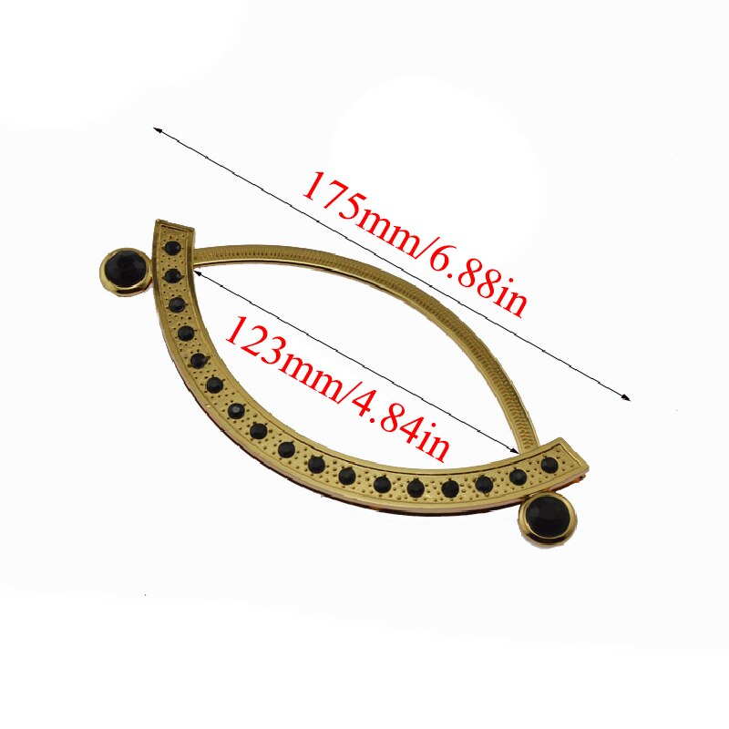 1 pc D Shape Bamboo Handle For Handmade DIY Handbag Tote Purse Making Bag Frame Hanger Accessories