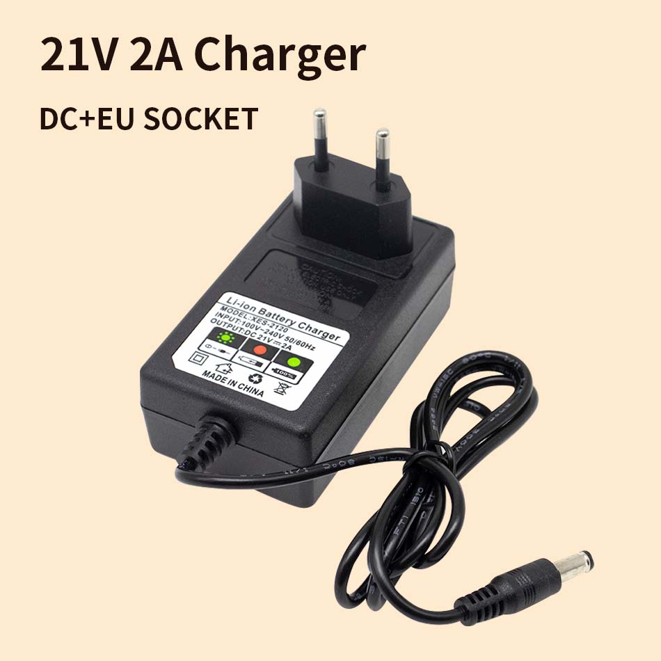 21v 2000 mah högkapacitets uppladdningsbart litiumjonbatteri för dayi 18v/21v: Grön