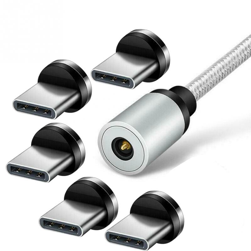 5 stücke für praktisch Ersatz Teile Einfach Bedienen dauerhaft Konverter 360 Grad Drehung Magnet Tipps Ladekabel Adapter