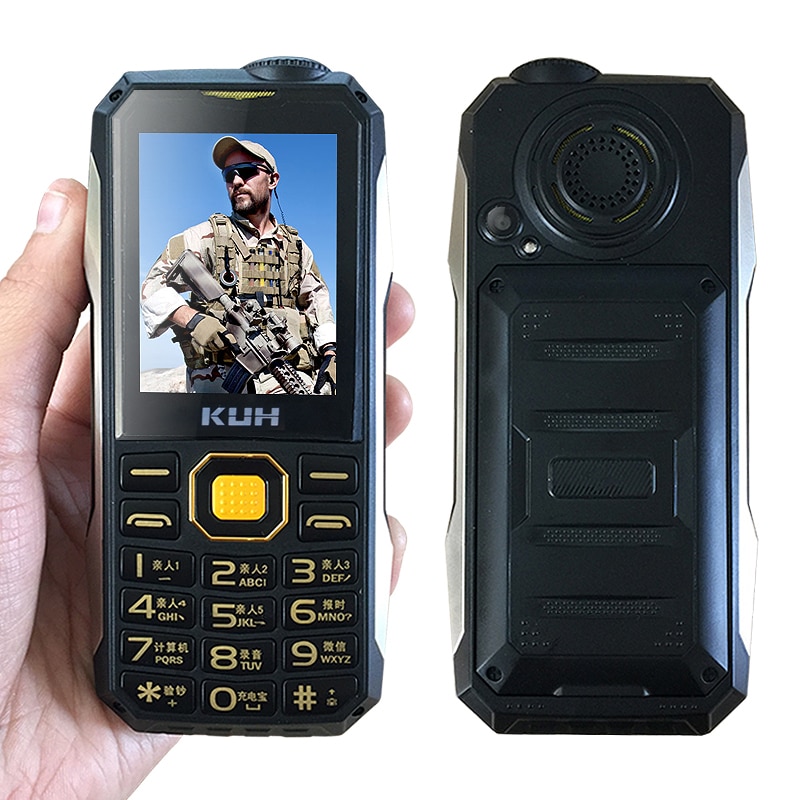 Kuh T998 Robuuste Mobiele Telefoon Mp3 Mp4 Power Bank Bluetooth 3.0 Zaklamp Fm Geen Oortelefoon Nodig