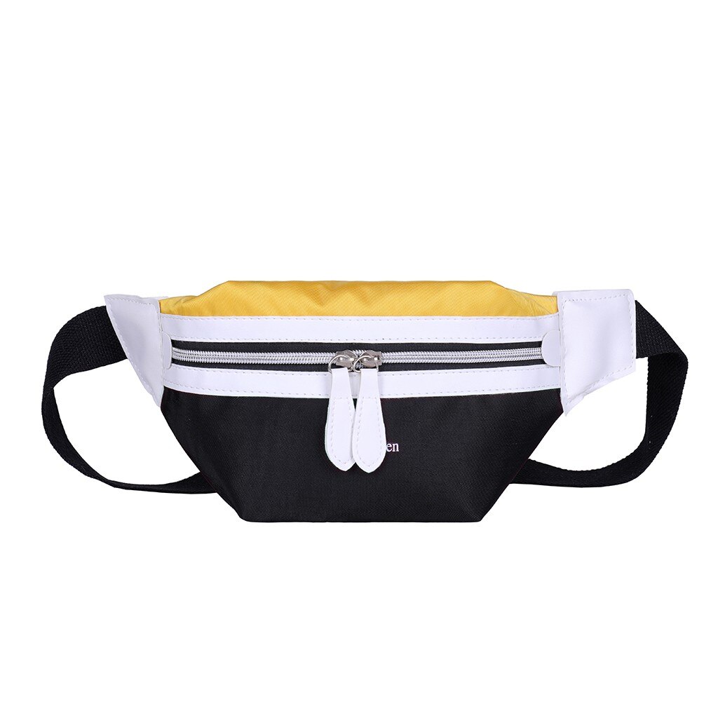 Taille Tas Vrouwen Canvas Leisure Panelled Fanny Pack Voor Meisjes Brief Bum Bag Packs Borst Crossbody Tas Riem Riñonera #15