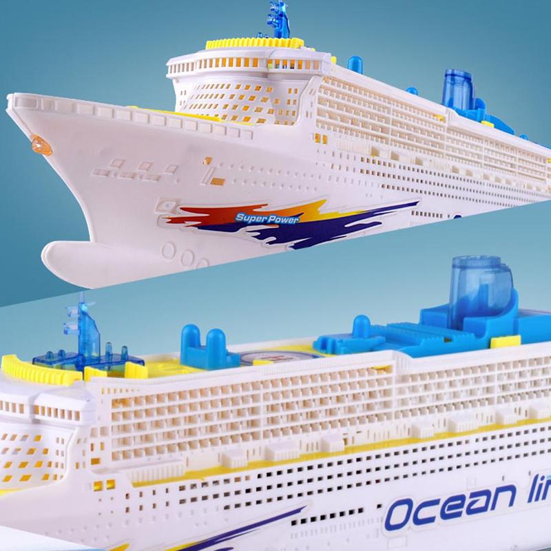 Navire de Simulation modèle de bateau de croisière pour enfants, jouet électrique universel F3U5