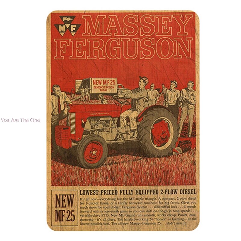 Farmall John Deere Green Metal Tin Signs Tractor For Farm House Plaque Painting Wall Decor Retro Wall Stickers For Pub Garage: 6