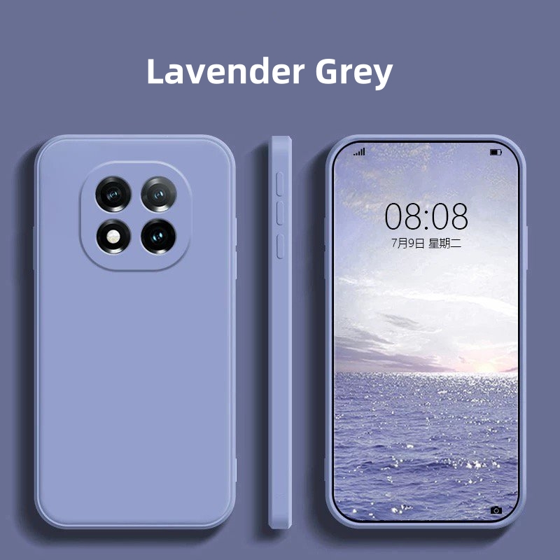 Pour Redmi Note 14 Pro Plus 5G Coque Redmi Note 14 Pro + Plus Coque Funda Coque Original Silicone Liquide Souple TPU Téléphone Pare-chocs: Violet clair / Pour l'iPhone 16 pro