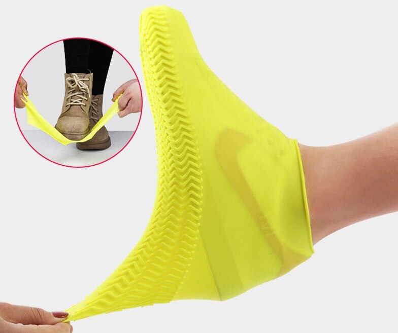Stivali da pioggia in Silicone copriscarpe impermeabili copriscarpe in gomma riutilizzabili per ciclismo scarpe da pioggia protezioni bambini galoppo antiscivolo