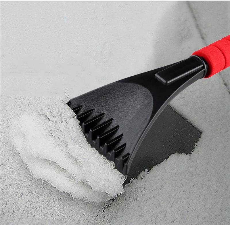 Eliminador de nieve para parabrisas de coche, escoba para eliminar el hielo y la escarcha del vehículo, con agujero trasero