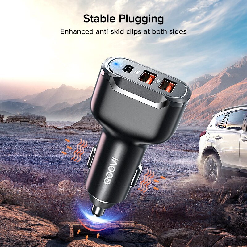 30W PD USB C Car Charger Quick Charge 4.0 3.0 QC4.0 QC3.0 Phone Charger Type C Fast Charging For iPhone 13 Xiaomi Huawei Samsung