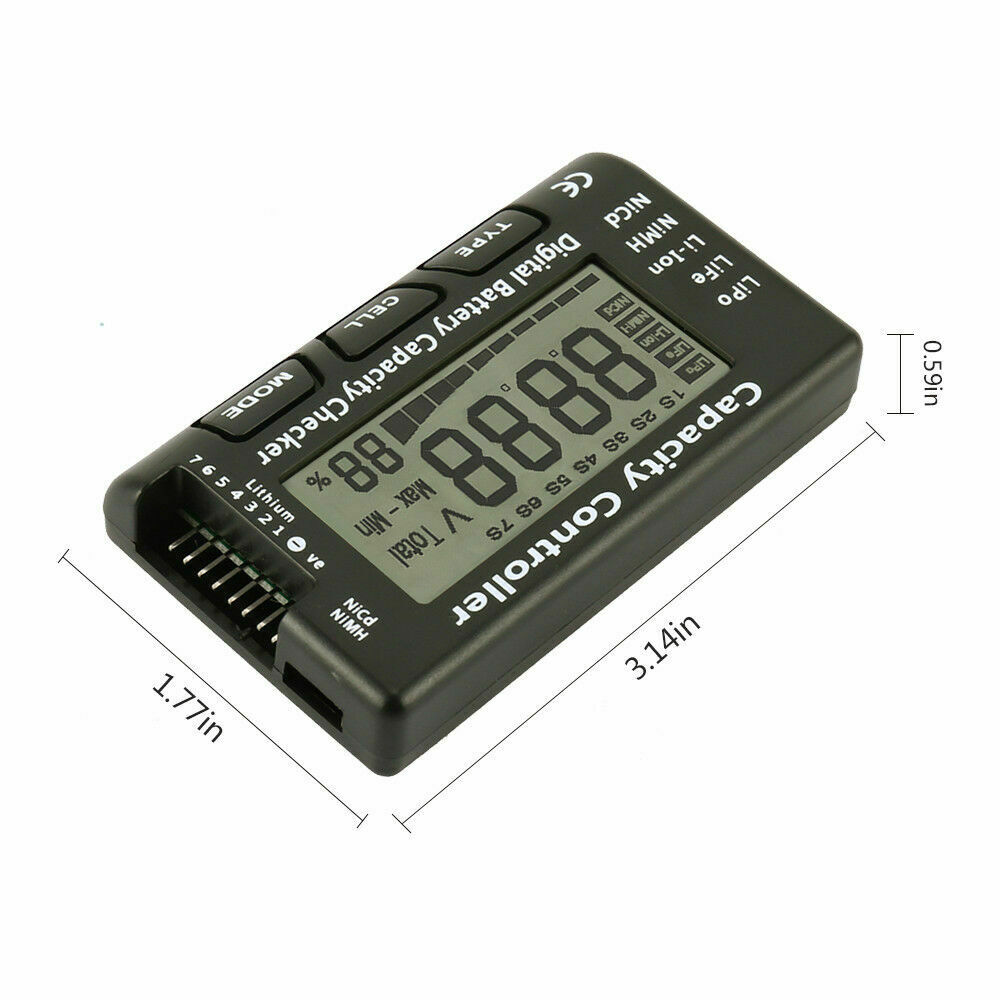 7 Digitale Batterij Voltage Tester Checker Lipo Life Li-Ion Nicd Nimh Batterij Voltage Tester Controleren Capaciteit Controller