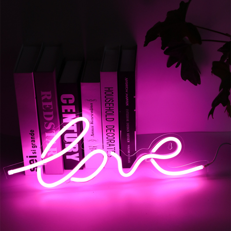 Liefde Neon Borden Led Neon Verlichting Voor Decor Paar Voorstelt Huwelijk Slaapkamer Beer Party Restaurant Room Wall Art Decoratie Lamp