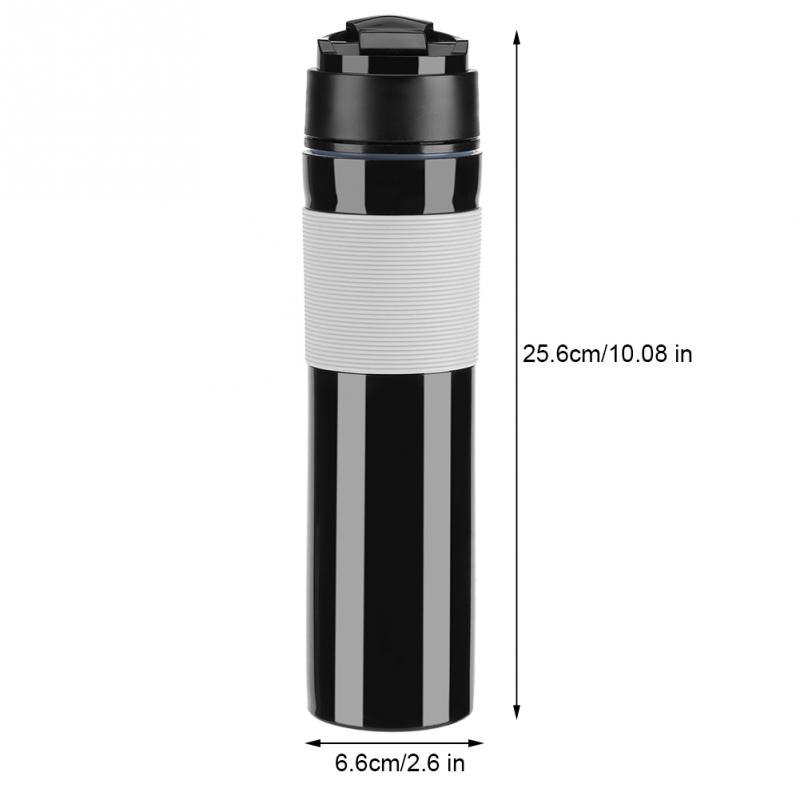 350ml Tragbare Französisch Presse Kaffee Flasche Kunststoff draussen Vakuum Kaffee Kolben Filter Kaffee Tasse Reisen Kaffee Becher für Kaffee