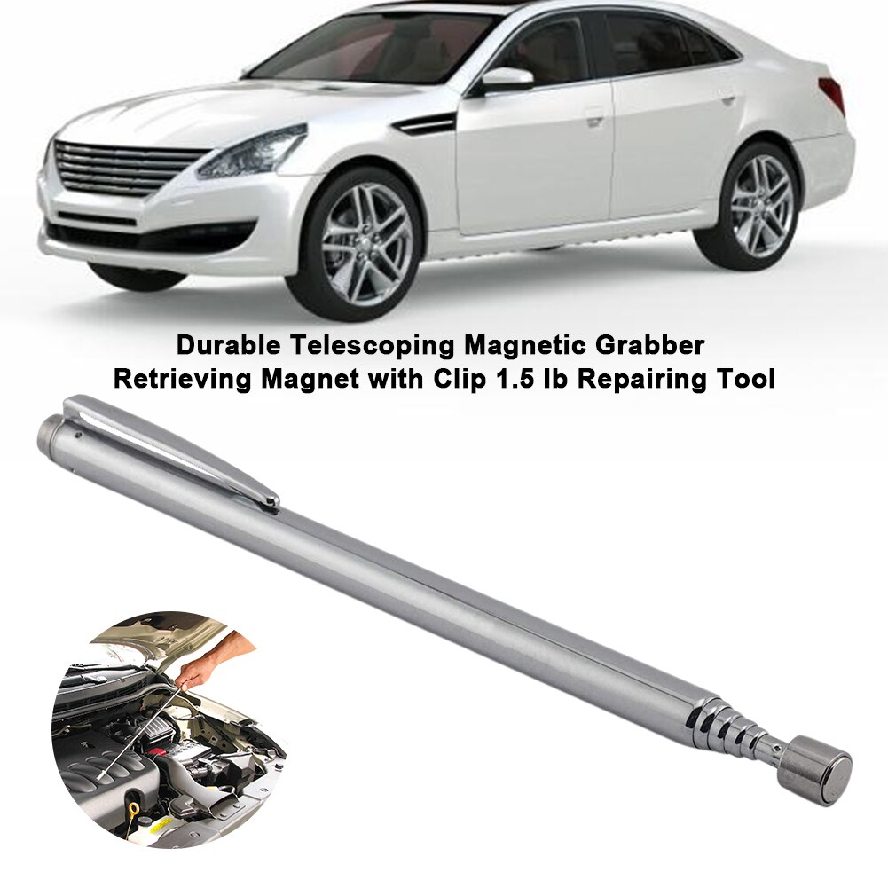 Portable Telescopic Easy Magnetic Grabber Retrieving With Clip 1.5 Ib Repairing Tool