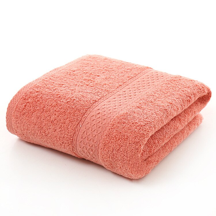 Badhanddoek Plain Japanse Puur Katoen 70*140Cm Zachte Vierkante Handdoek Badkamer Dubbele Handdoek Dik Haar Handdoek Machine wasbaar: Brick red