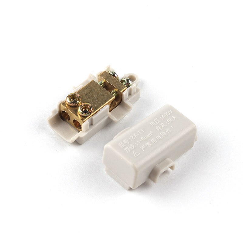 Quick Wire Connector T-Type High Power Terminal Block 60A/400V 1-6mm2 Electric Cable Splitter 100A/1000V 2.5-16mm2 Junction Box