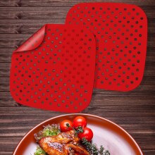 silicone molds for air fryer paper Square Baking silicone shape for airfryer oven paper without oil For baking &amp; pastry tools