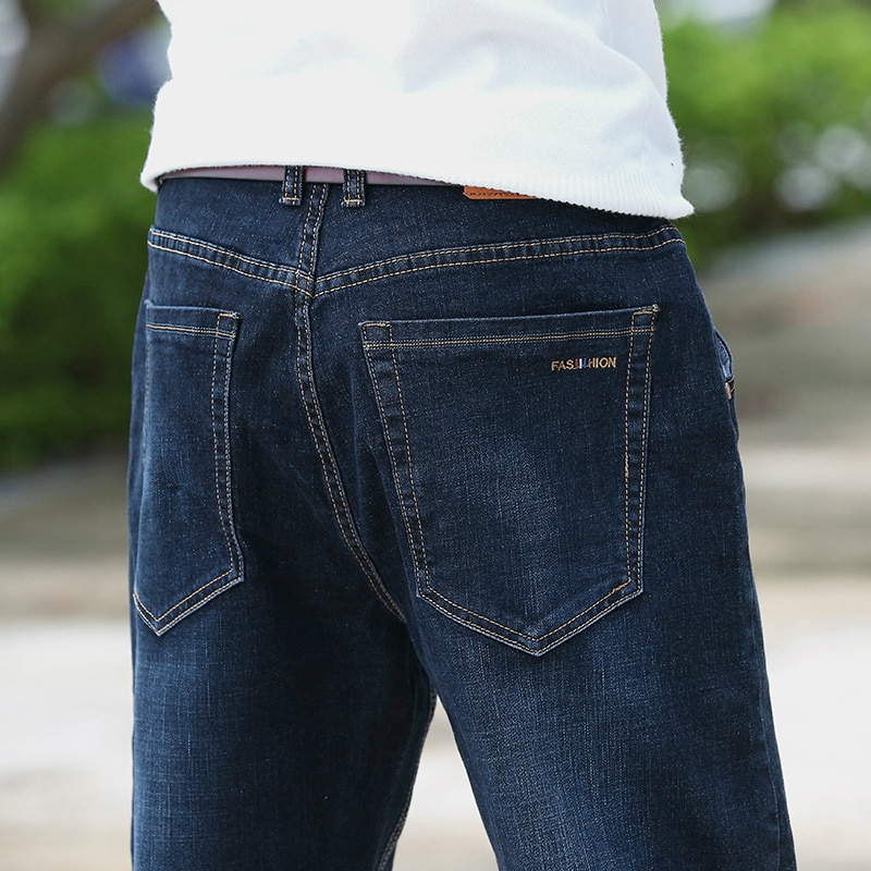 Mærke herre hip hop stretch oversize jeans herre plus size loose fit jeans bukser 40 42 44 6xl 7xl store mænd baggy jeans homme