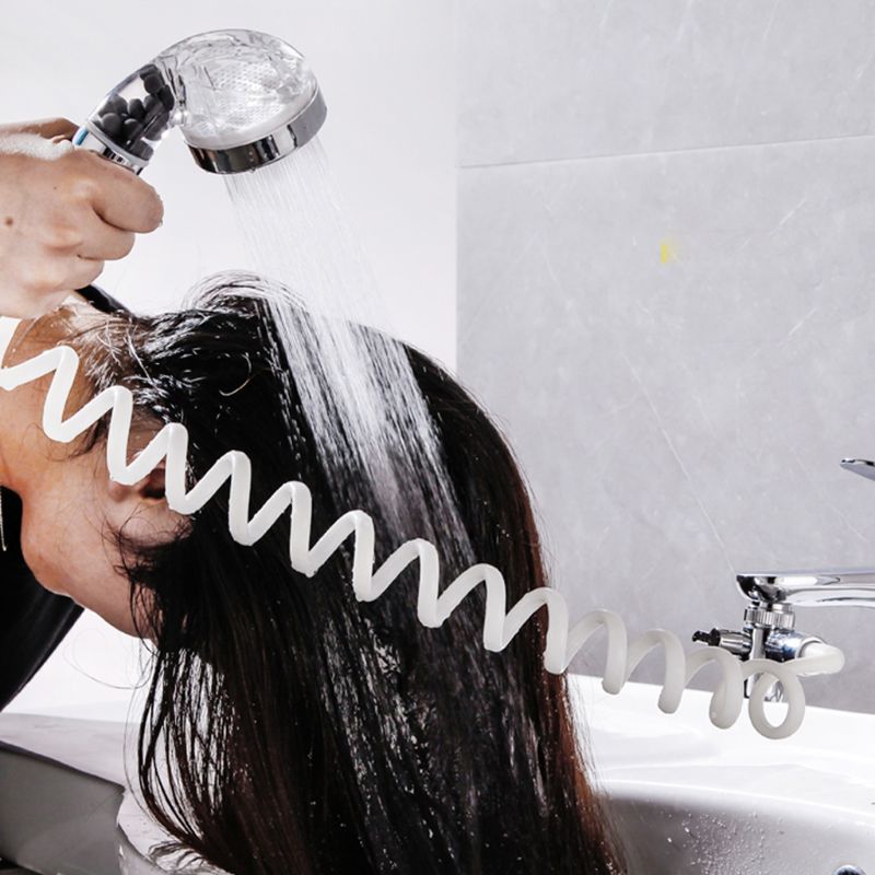 Bathroom Wash Face Basin Water Tap External Faucet Shower Flexible Nozzle Handheld Sprinkler Kit Home Accessory