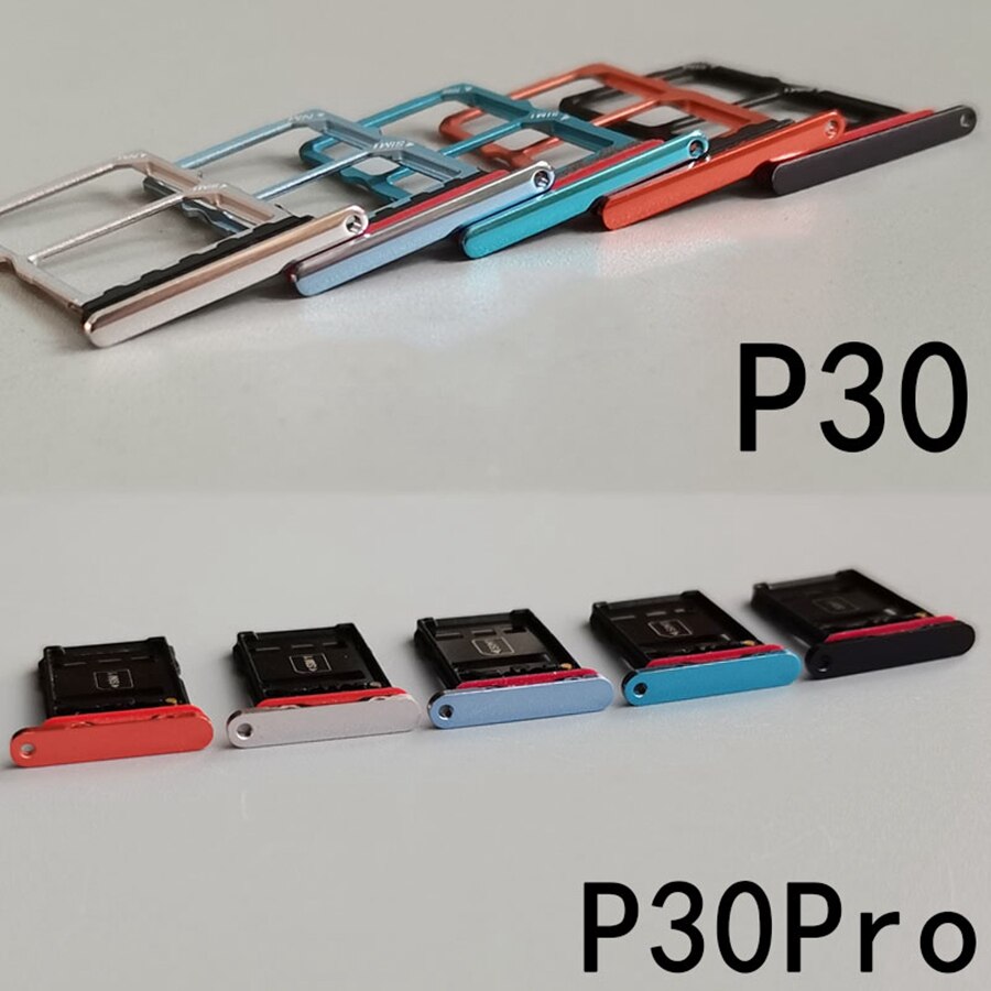 Mikro SD Karte Tablett Für Huawei P30 Lite SIM Karte Tablett Slot Sockel Halfter Adapter Ersatz Für Huawei P30 Profi VOG-L29 L09 L04