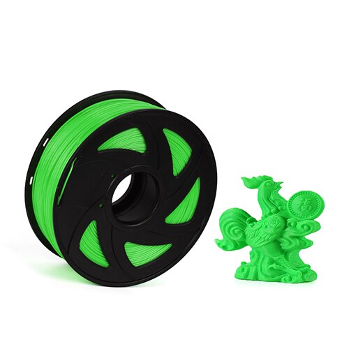 1kg-PLA filament 1.75MM plastic Rubber Consumables Material 3D carbon fiber 3d filament 1.75 impressora 3d filament for print: PLA 1KG Green