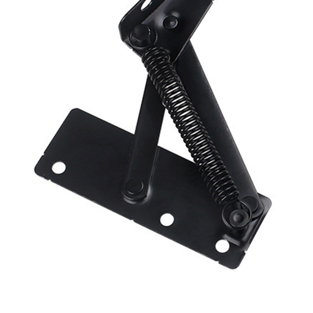 2pcs Spring Hinges Sofa Bed Spring Hinge Instrument 80 Degree Folding Cabinet Door Lift Up Top Home Tool