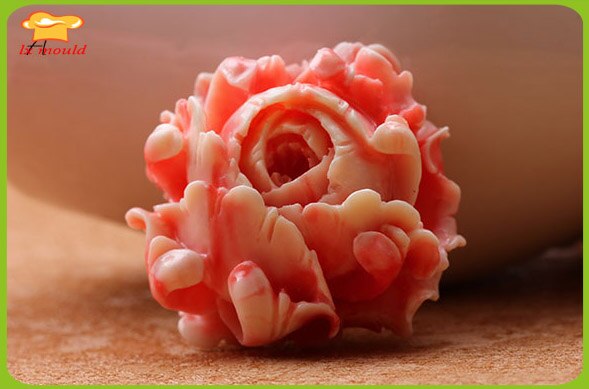Diy rose camellia lotusknopp solsikke tørr tempo form fondant kakeform leirform: En