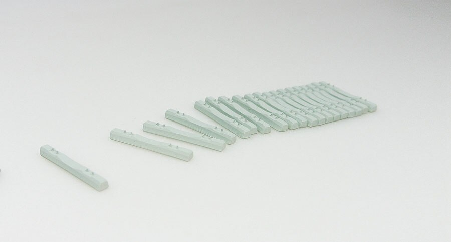 20 sztuk DIY 1:87 nowy typ III betonowa poduszka cementowa podkład tor scena kolejowa Model pociągu ho akcesoria
