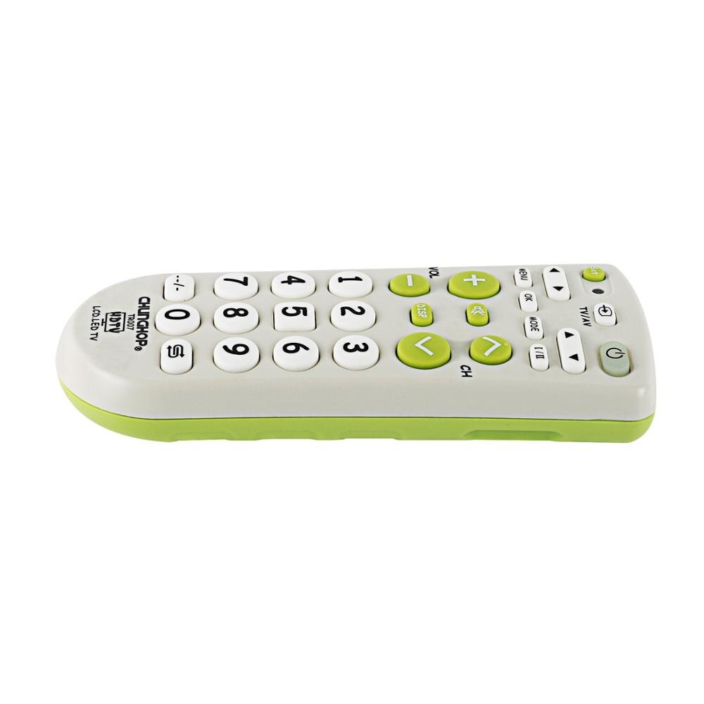 Universal Infrared IR TV Set Remote Control Super Compatible Chunghop TR007 Large Buttons Big Keys