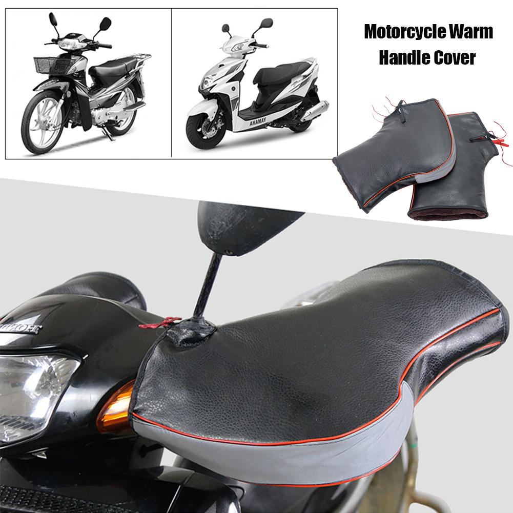 Motorrad Lenker Handschuhe Winddicht Fäustlinge Hand Wärmer Wasserdichte Warme Motorrad Griff Bar Hand Abdeckung Muffen