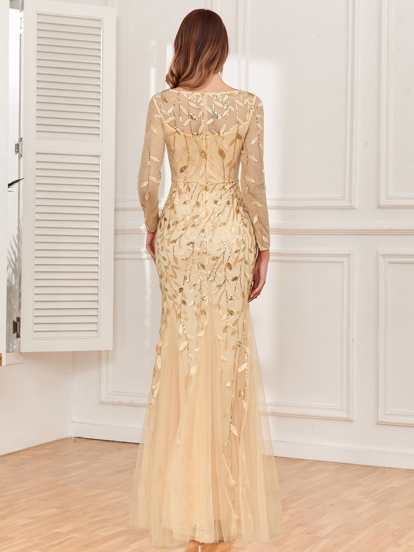 Sexy vintage Maxi Pailletten cocktail Kleid brautjungfer Prom Kleider für Frauen Lässige Party langarm club Bodycon Kleid vestidos