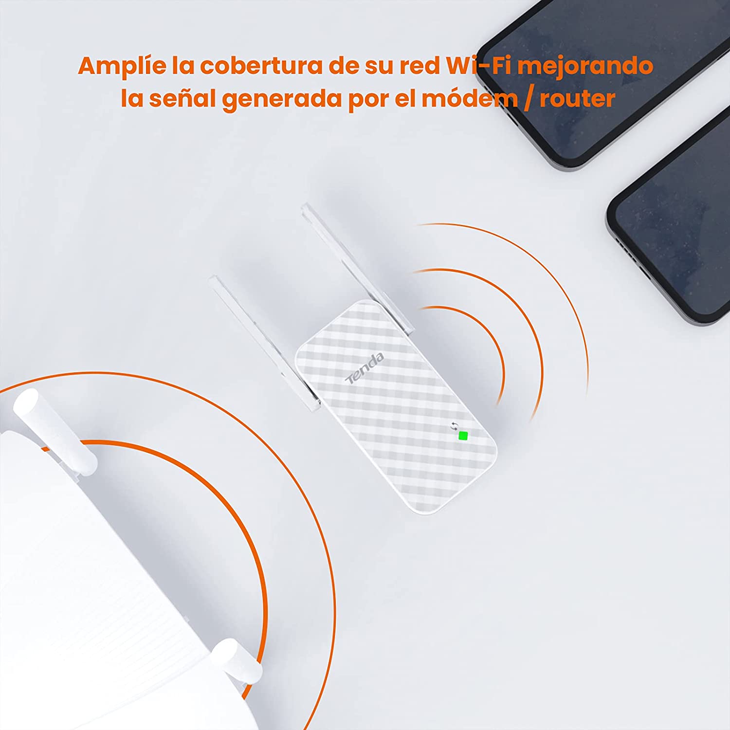 Tenda N300 A9 ripetitore Wireless Wireless WiFi network extender WiFi 300 Mbps extender con doppie antenne per grandi siti di Officina SOHO small business