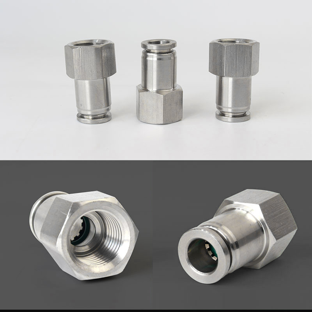 1/8 "1/4" 3/8 "1/2" BSP Weibliche Pneumatische 304 Edelstahl Presse drücken-in Schnell Anschluss Freisetzung Luft passend zu Sanitär