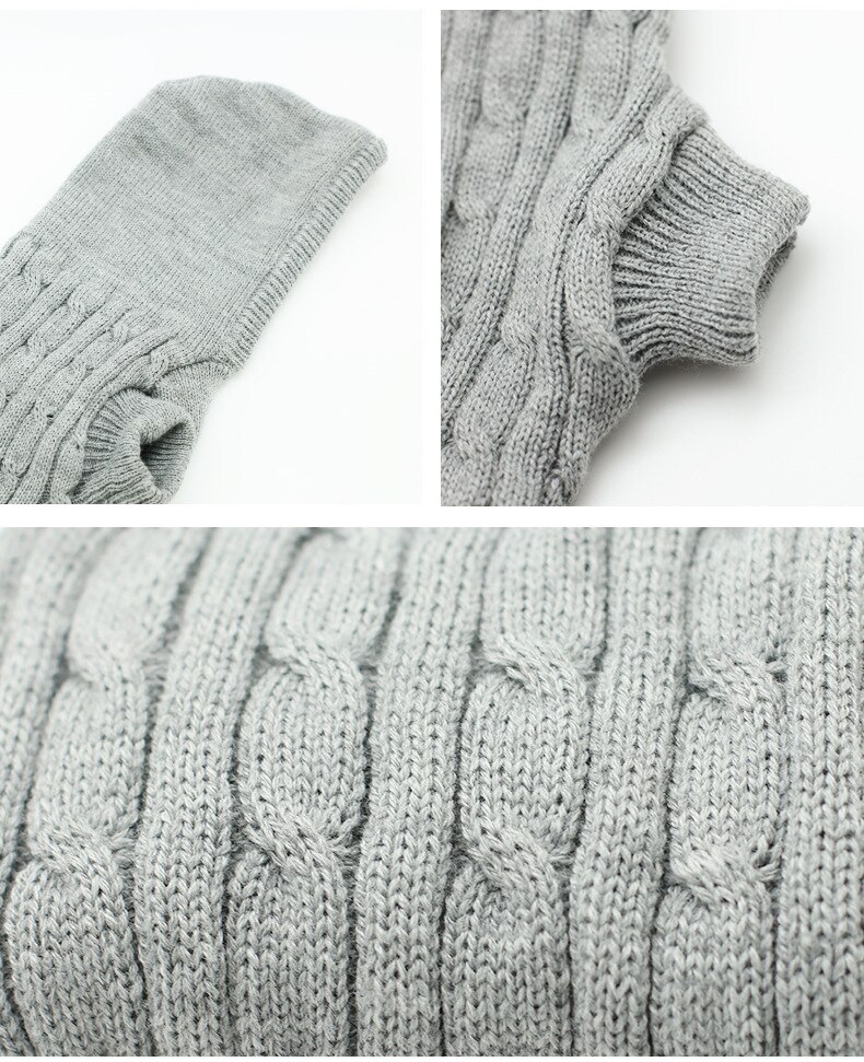 Selvopvarmende vintertøj til kæledyr europæisk klassisk kæledyrstrøje hættetrøje unisex hundesweater med klassisk aran strik frakke