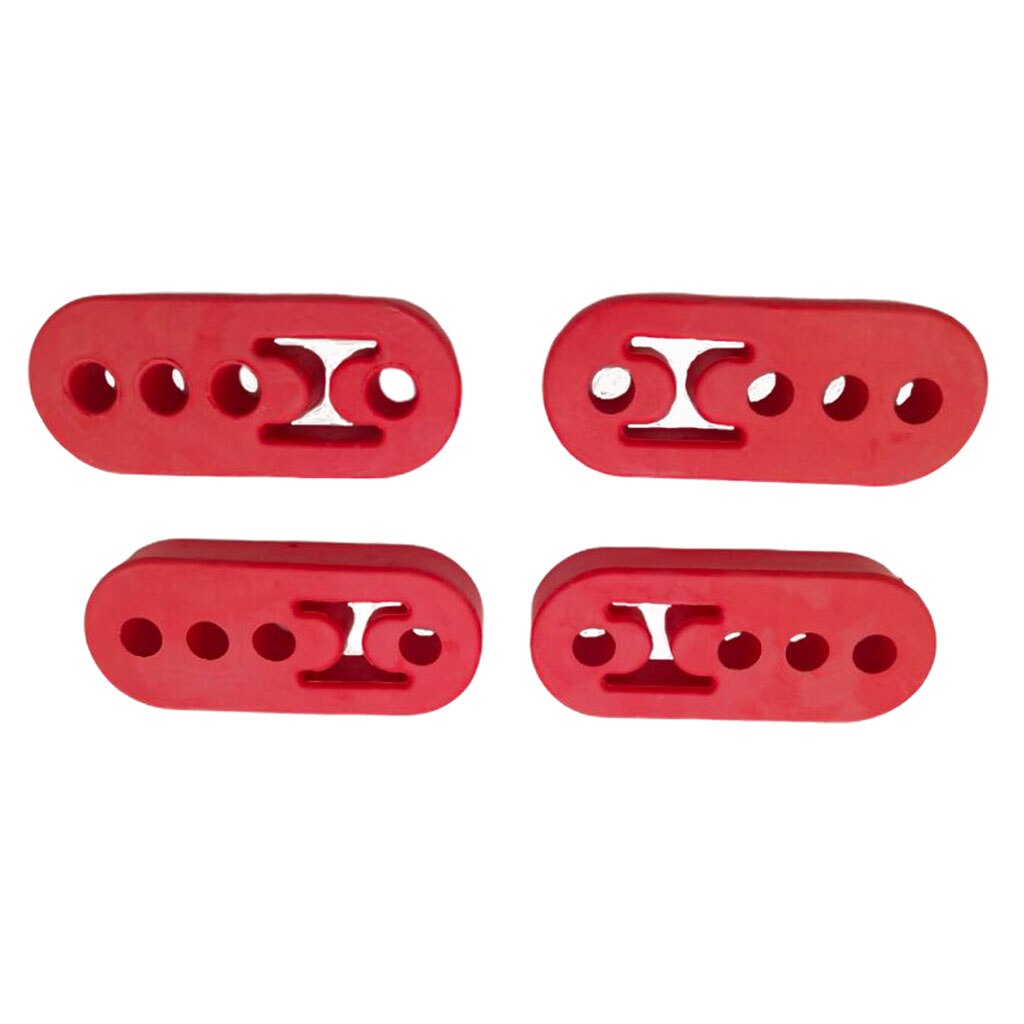 4x bil gummi avgasrör montering konsoler hängare isolator 4 hål universal