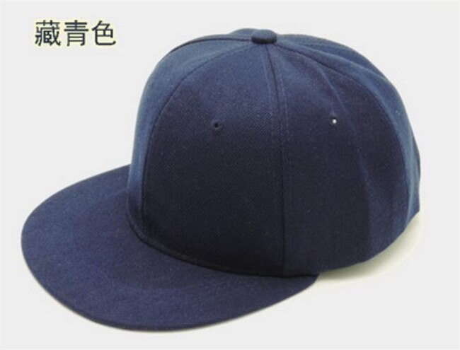 Gorras de béisbol de lona de verano y primavera para hombres y mujeres adultas, gorras de Hip Hop con visera plana y visera plana, gorras de baile callejero para chicos y chicas y adolescentes: Dark blue