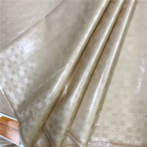 Bazin riche getzner atiku | Tissu en dentelle blanche pour hommes, tissu africain riche, tissus pour patchwork, 5yard/ensemble L1402-: Champagne