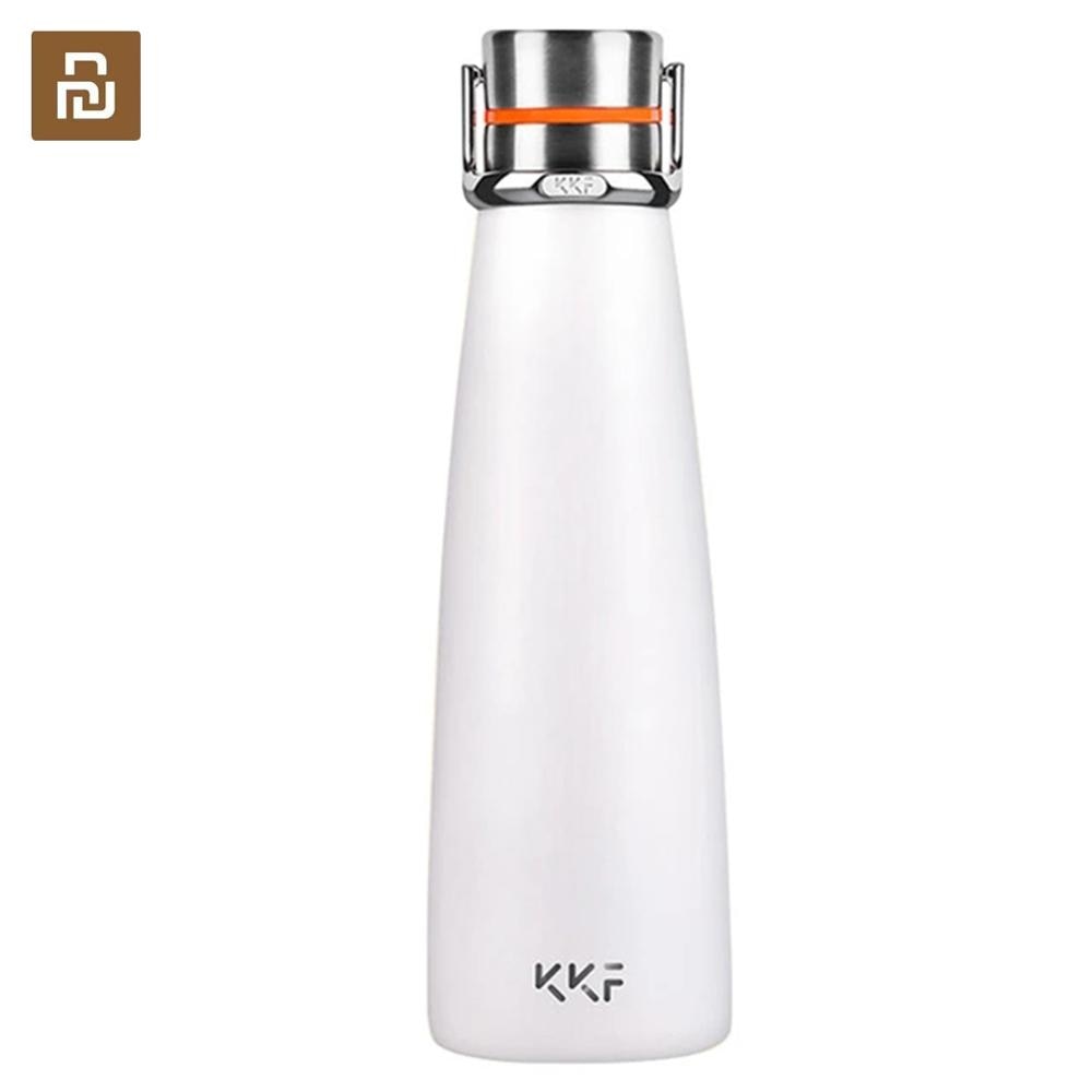 Barco rápido Xiaomi mijia kiss fish botella de aislamiento al vacío inteligente con 3 filtros pantalla OLED de temperatura Sensor inteligente CC + taza