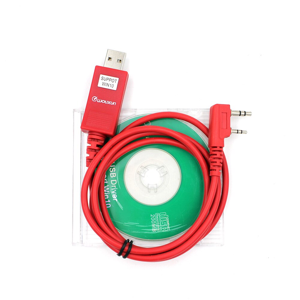 WOUXUN – câble de programmation USB Original pour toutes les radios avec prise K1, pour KG-UVD1P KG-UV6D KG-UV8D KG-UV899 KG-UV9D PLUS