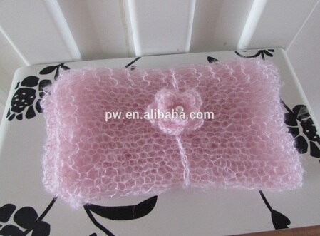 Crochet Mohair Baby Wraps Baby Carrier Swaddle Baby Knitted Blanket Baby Swaddle Photo Props