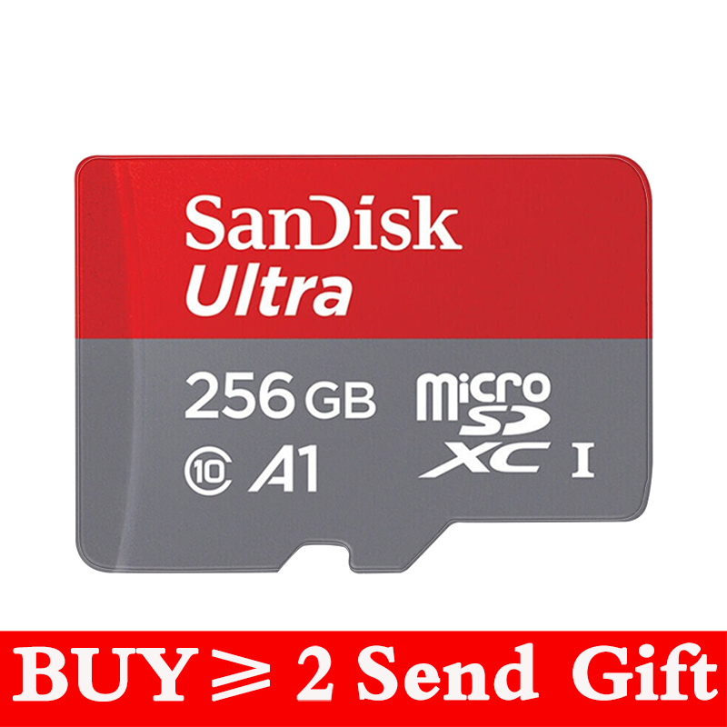 SanDisk Ultra 128GB 64GB 16GB 200GB Memory Cards in micro SD Card 32GB Class 10 80MB/S UHS-I microSDXC SDHC 100% Original: 256G