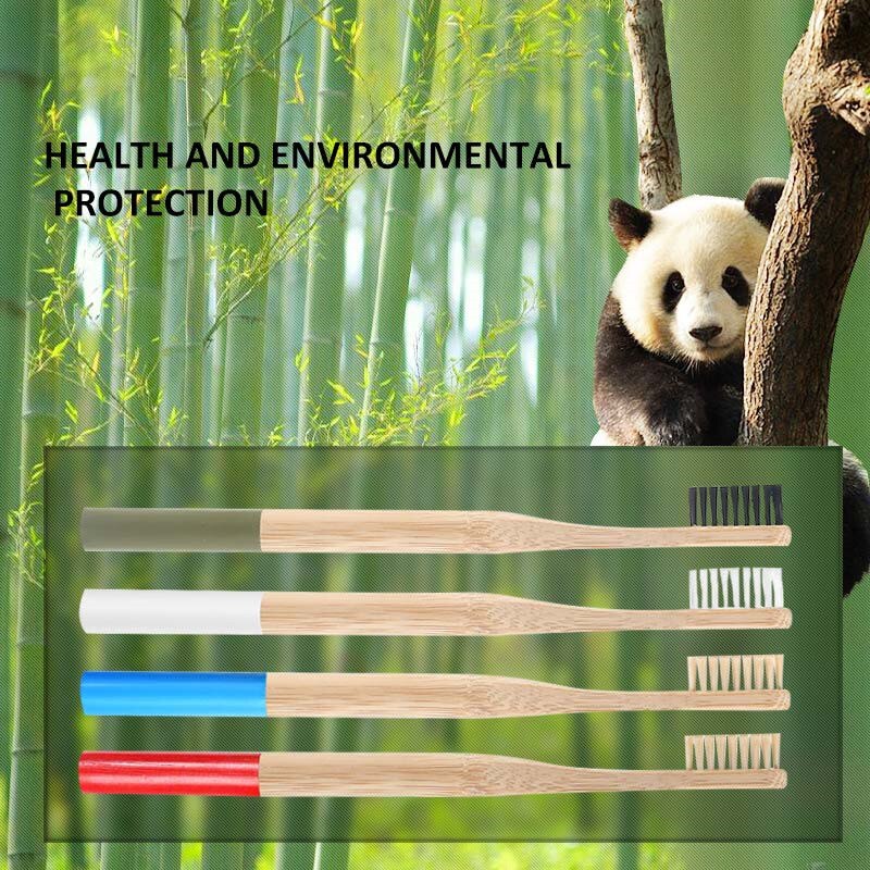 Natural Bamboo Handle Bamboo Round Toothbrush Soft Bristle Toothbrush Toothbrush Pro Multi Color Toothbrush Adult Toothbrush