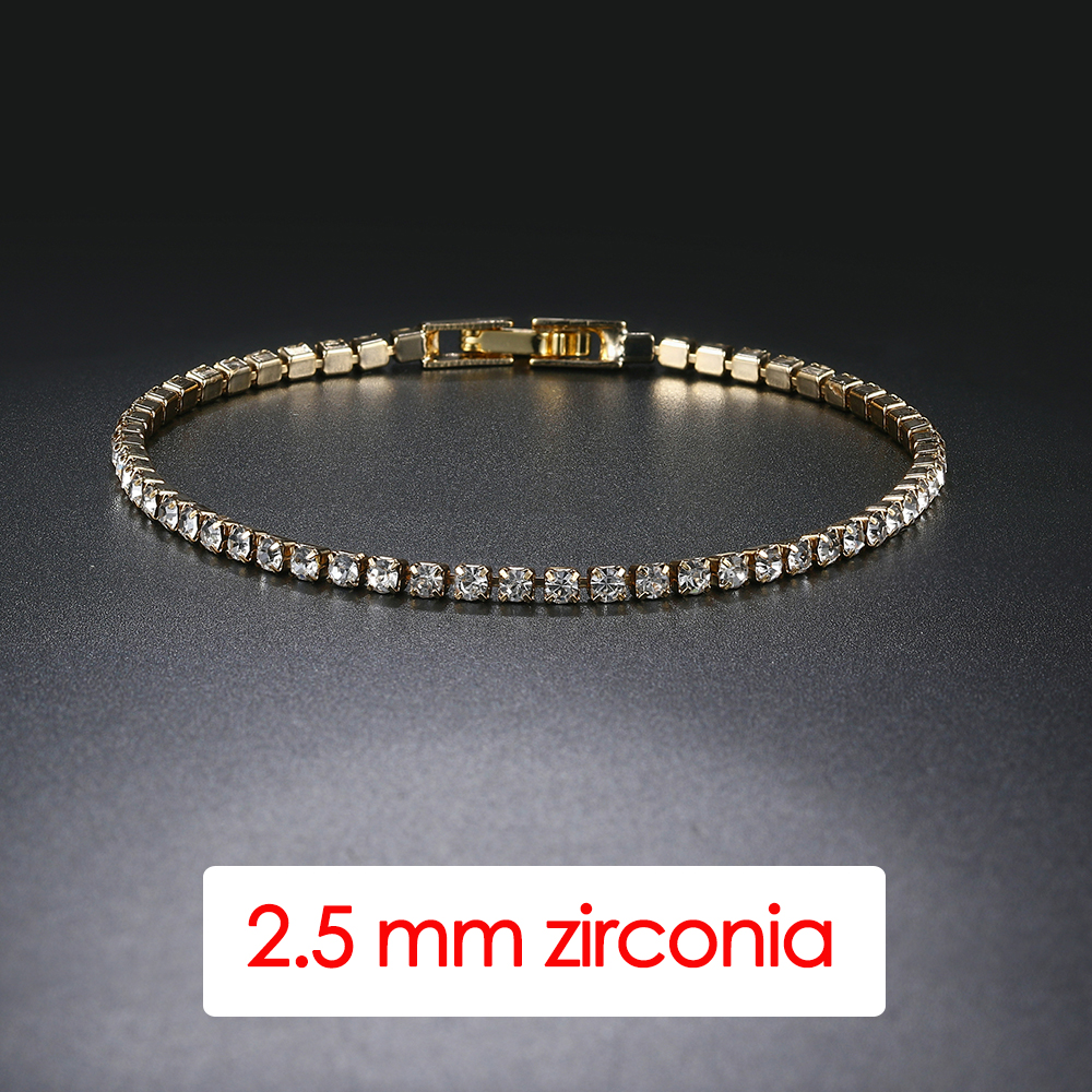 Hiphop Tennis Armband Homme Iced Out 3/4/5mm Zirkonia Herren Kristall Kette auf Der Hand Hip-hop Streetwear Schmuck Männlich H086: 17cm / Grün Dragonly