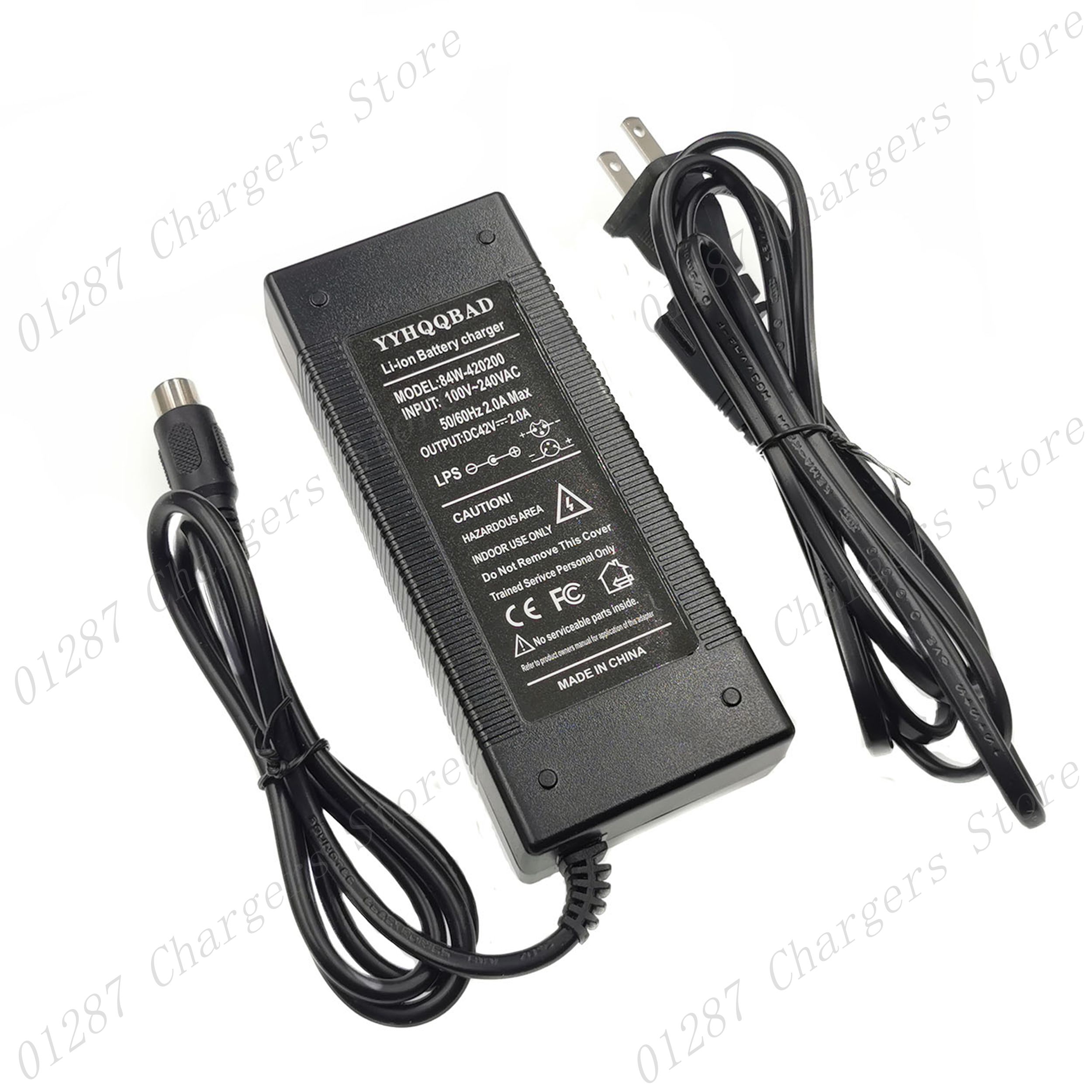 42V 2A RCA 10mm charger electric bike lithium battery charger for 36V li-ion battery pack electric scooter charger