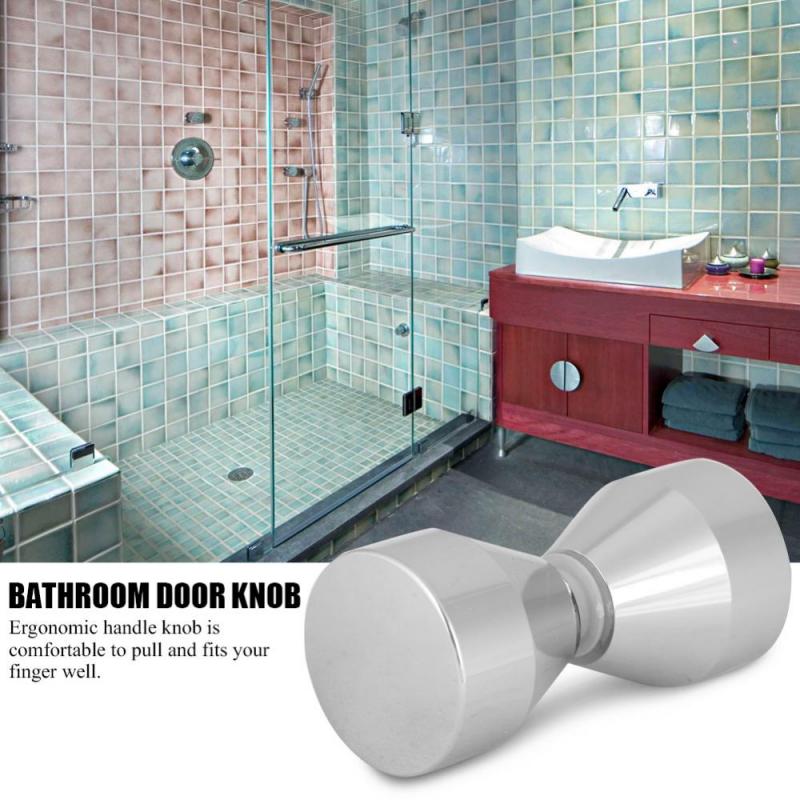 Chrome-Plated Shower Door Handle Pull Handle Knob for Home Bathroom Shower Glass Door Hardware poignee de porte manilla puerta