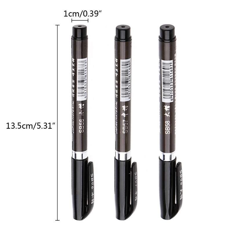 Lápiz de tinta para caligrafía japonesa y China, 1 unidad, herramienta de escritura y dibujo artesanal