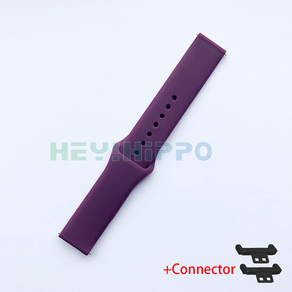 Correa de silicona para Huawei watch FIT, banda deportiva suave para huawei fit, accesorios de repuesto para pulsera: Morado